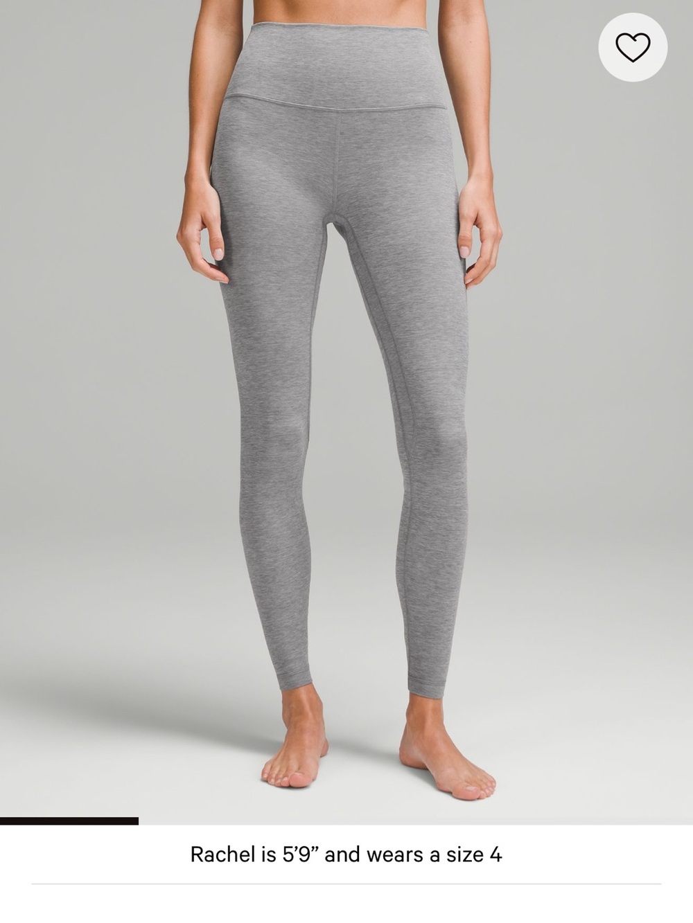 lululemon athletica Heather Gray High-Rise Leggings
